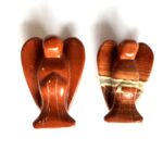 Jaspis rot Engel | Schutzengel Höhe 40 mm stehende Figur – Bild 2